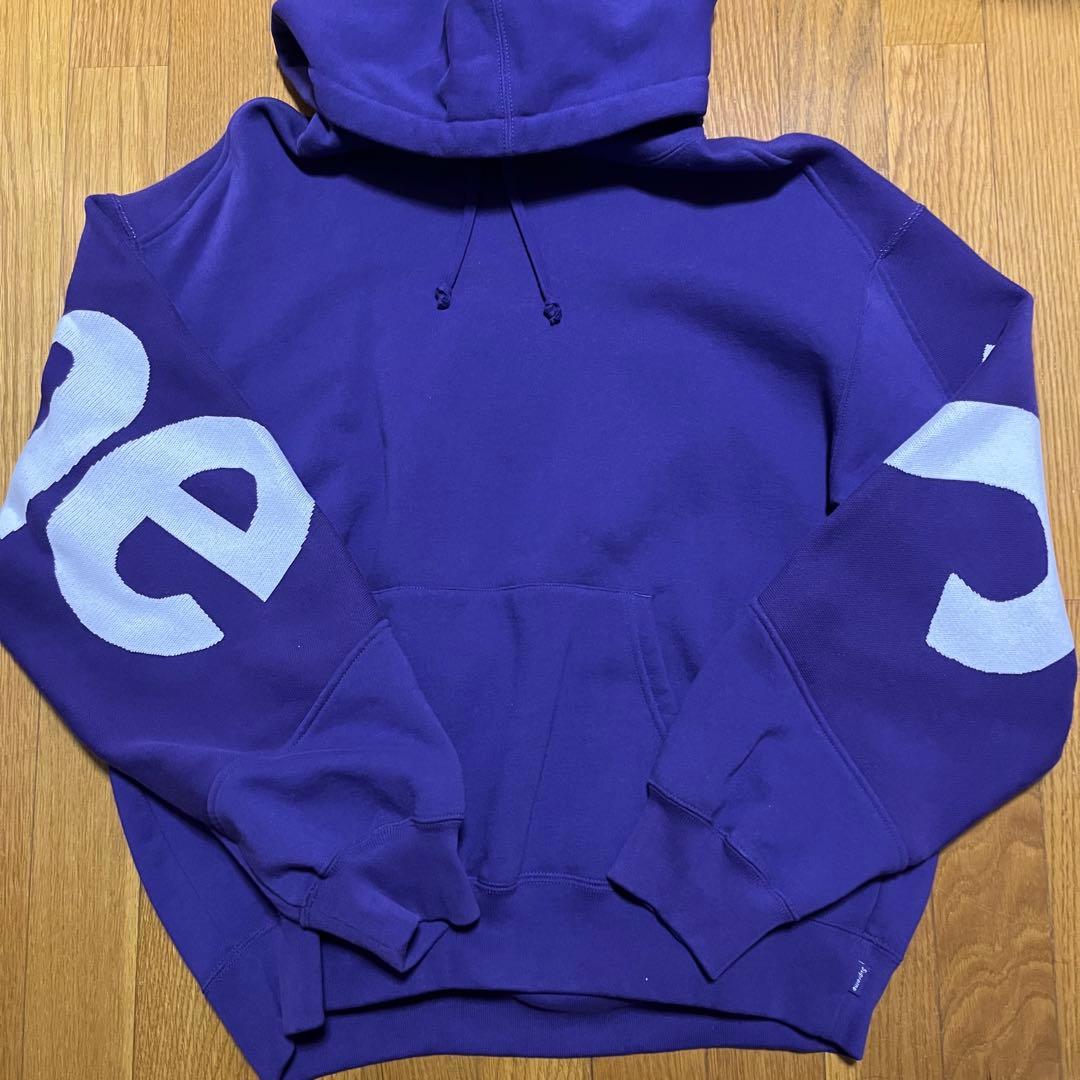 Supreme シュプリーム フーデッド ビッグロゴ パーカー キムタク着 紫