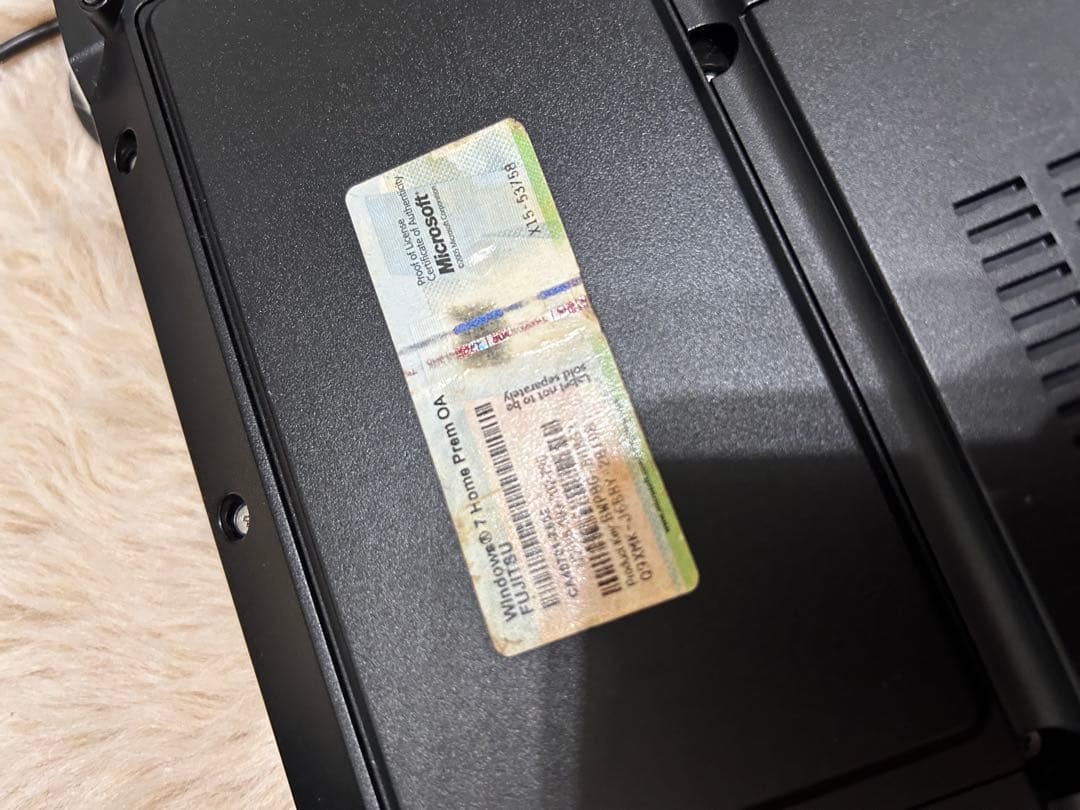 富士通 ノートPC Windows 7 Intel Core 2 Duo