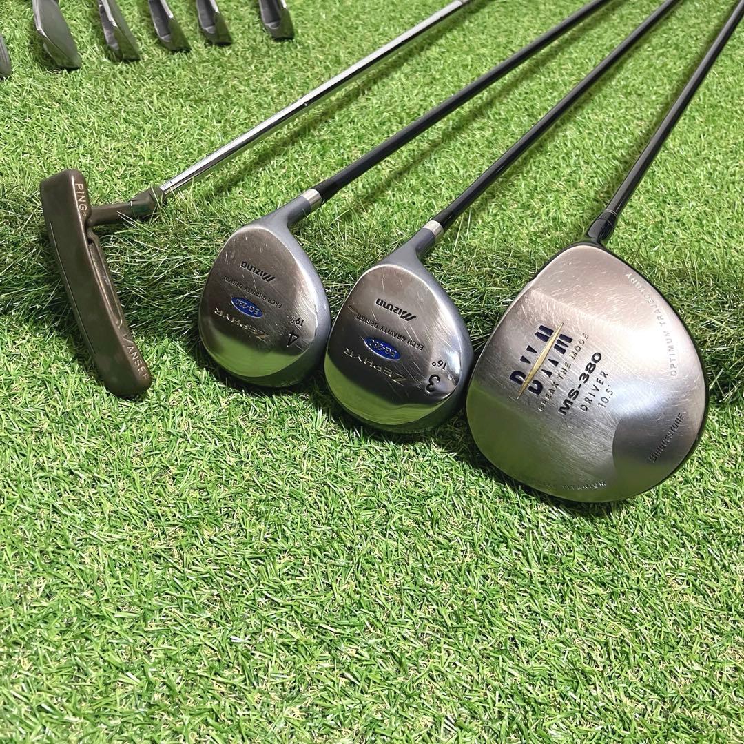 これからゴルフを始める方にオススメ ミズノ他 メンズゴルフクラブ豪華14本セット