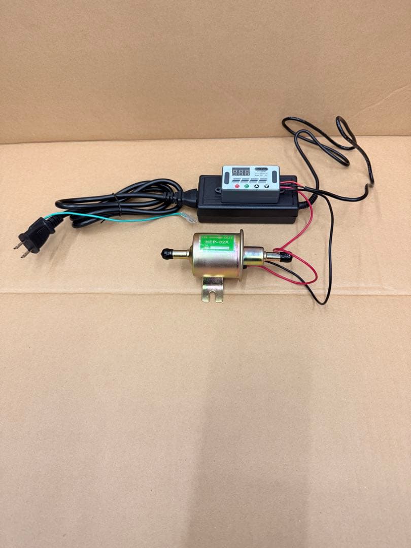 廃油ストーブ用　　12Ｖポンプ　ポンプ作動遅延タイマー連続機能付き