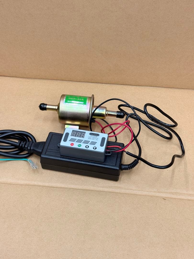 廃油ストーブ用　　12Ｖポンプ　ポンプ作動遅延タイマー連続機能付き