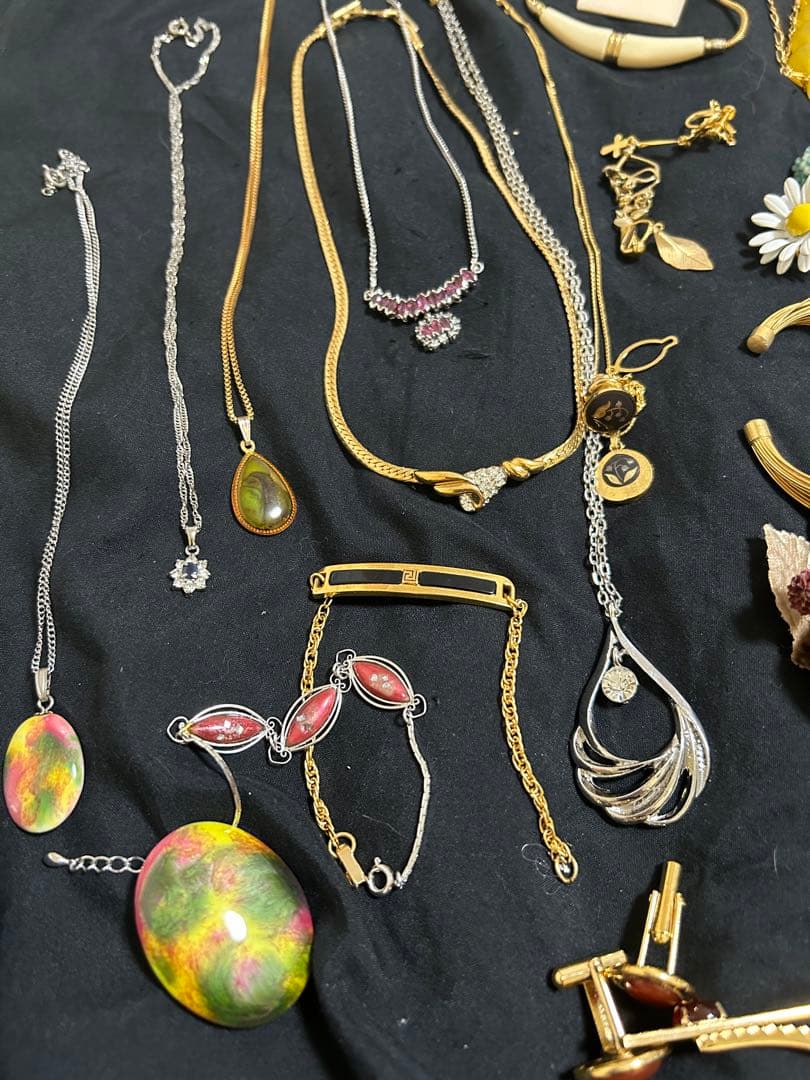 メッキ　アクセサリー　MONET パール