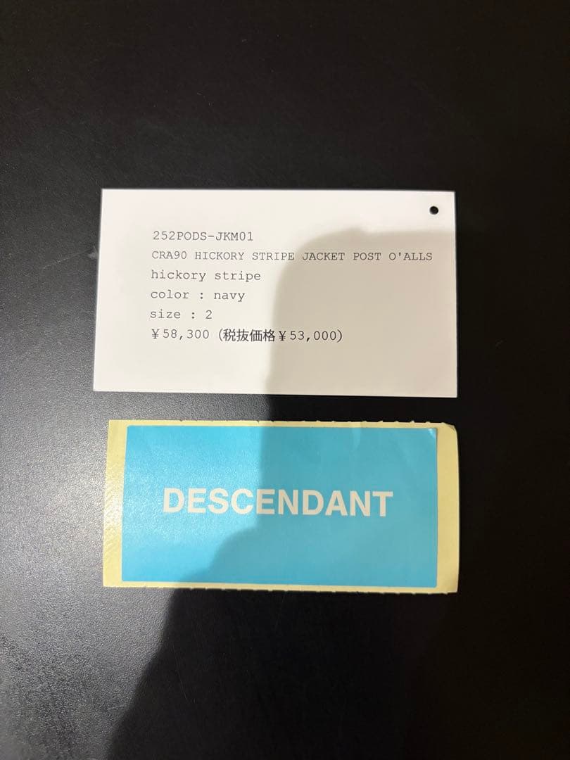 送料込★美品★1回のみ使用★ DESCENDANT ディセンダント Mサイズ