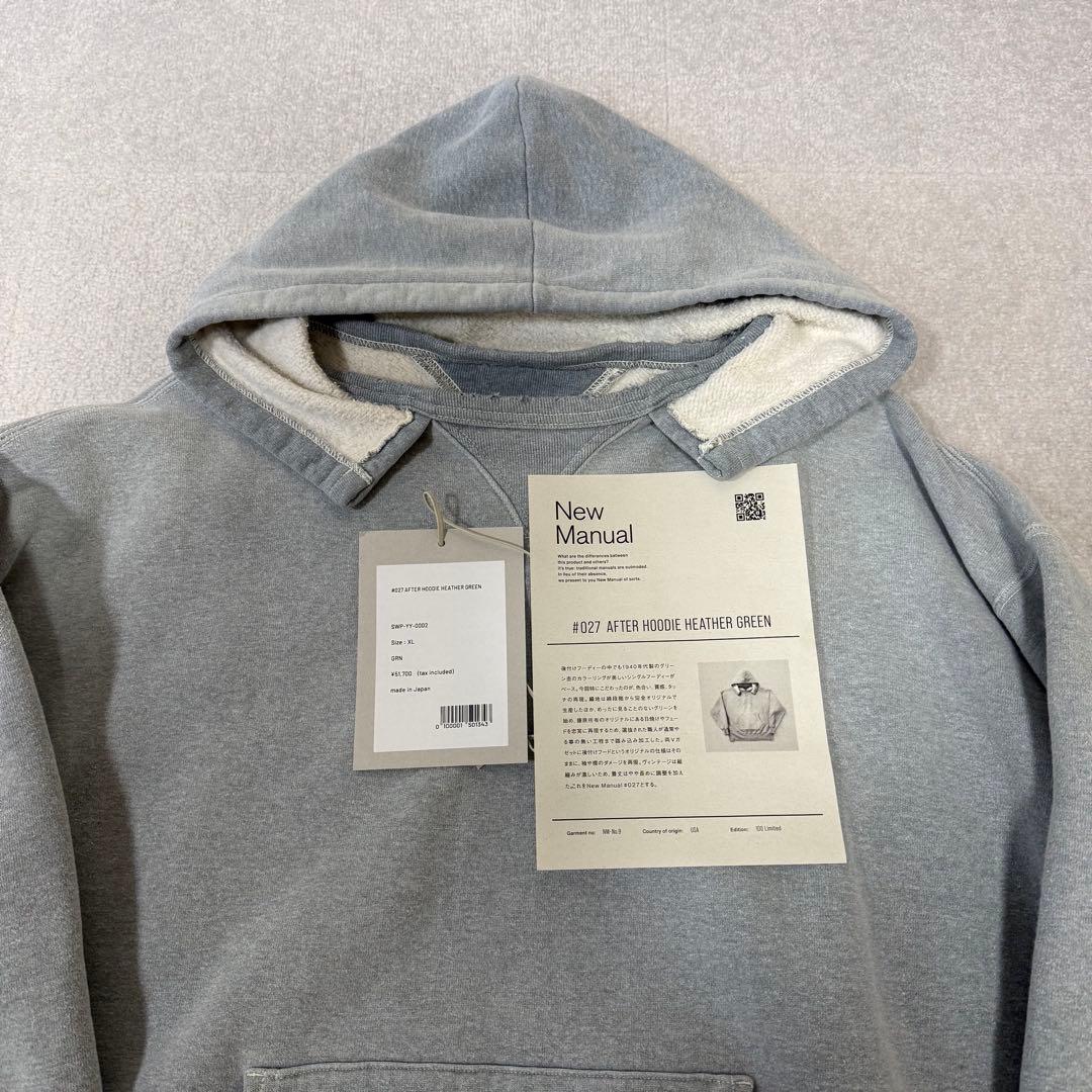 【New Manual AFTER HOODIE 027 100着限定XL】