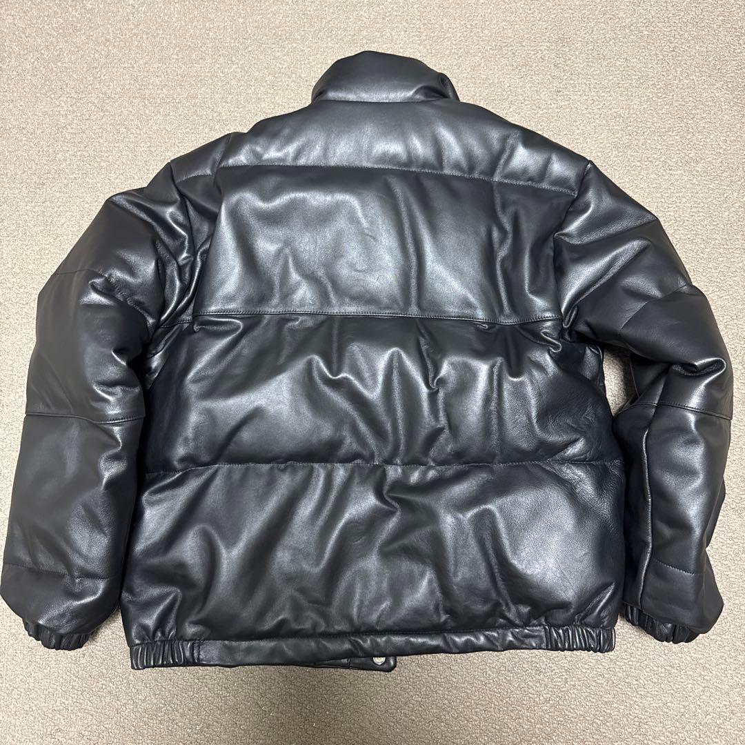 【着用少】BEAUTY&YOUTH別注 Schott レザー ダウンジャケット