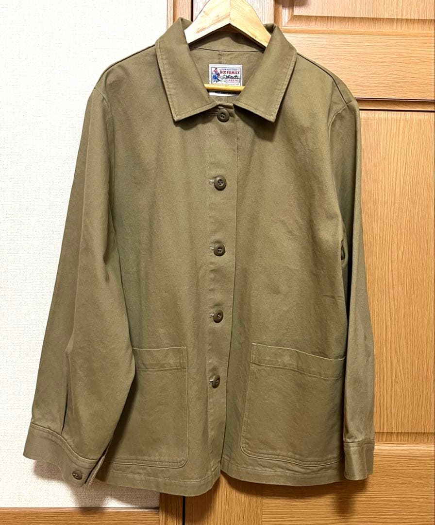 ドゥファミリィ　20/10ピーチ起毛ツイルジャケット　ベージュ