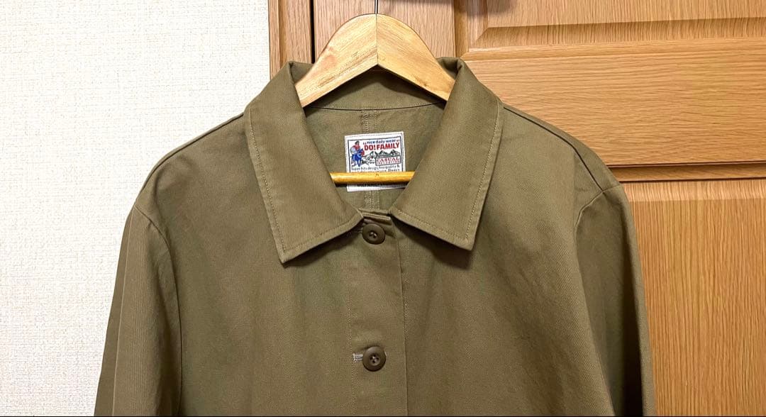 ドゥファミリィ　20/10ピーチ起毛ツイルジャケット　ベージュ