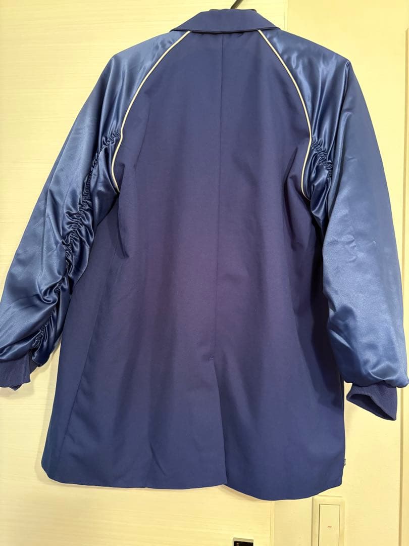 adidas ブルーダブルブレストジャケット