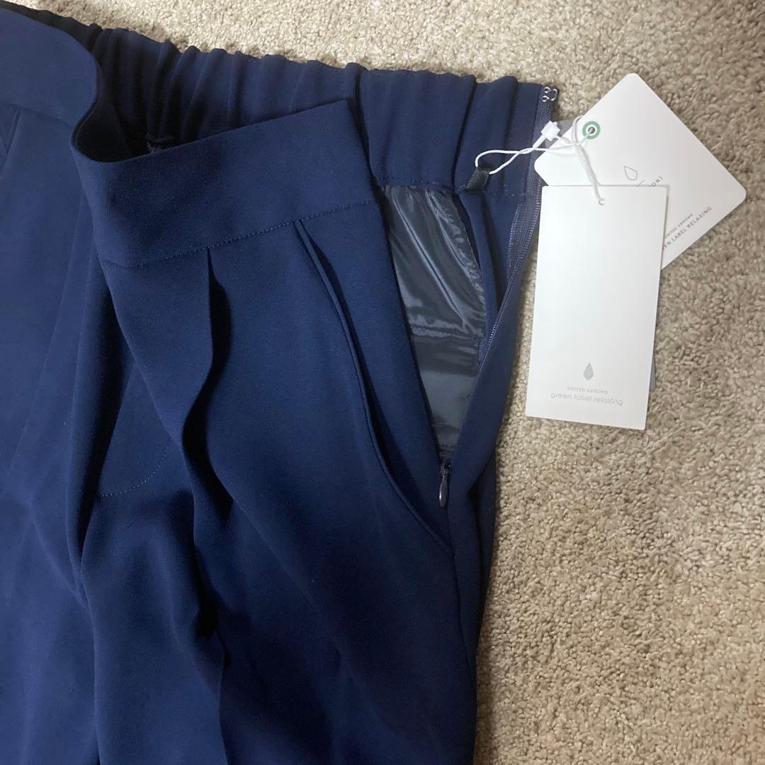 新品タグ付きUNITEDARROWS パンツスーツ36 ネイビー