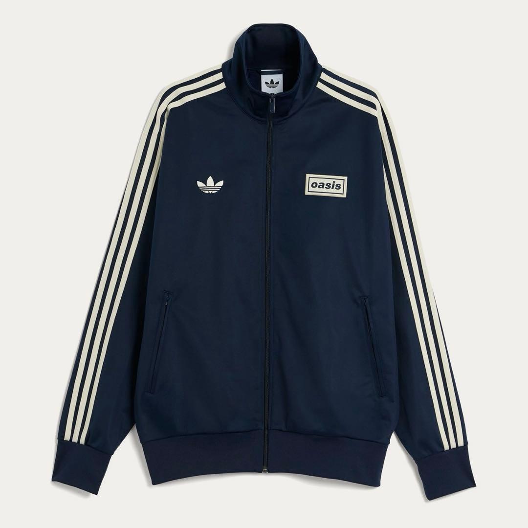 最安値 adidas × OASIS トラックトップ J/3XL ネイビー