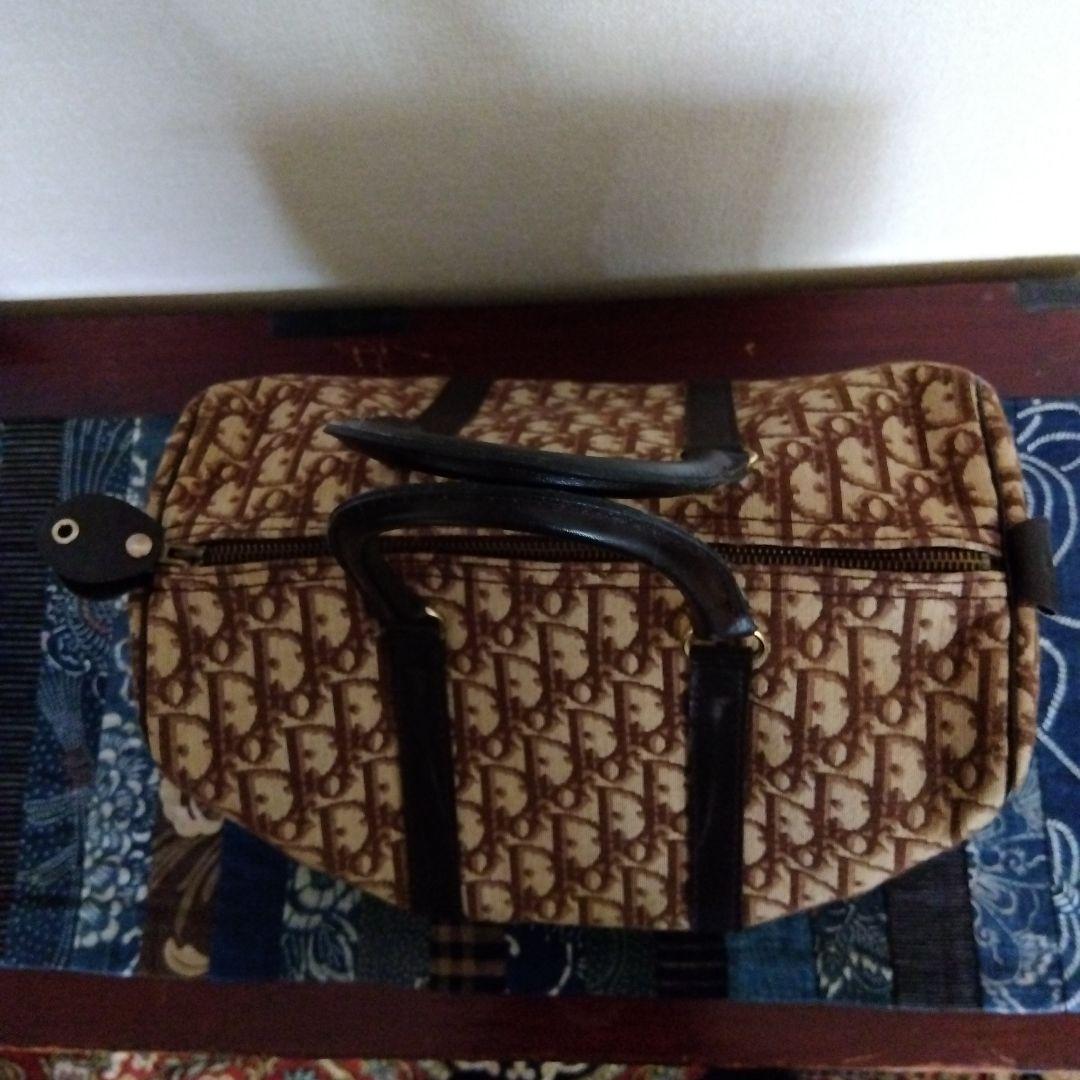 Dior　トロッター　ミニボストンバック　ヴィンテージ　総柄　キャンバス地