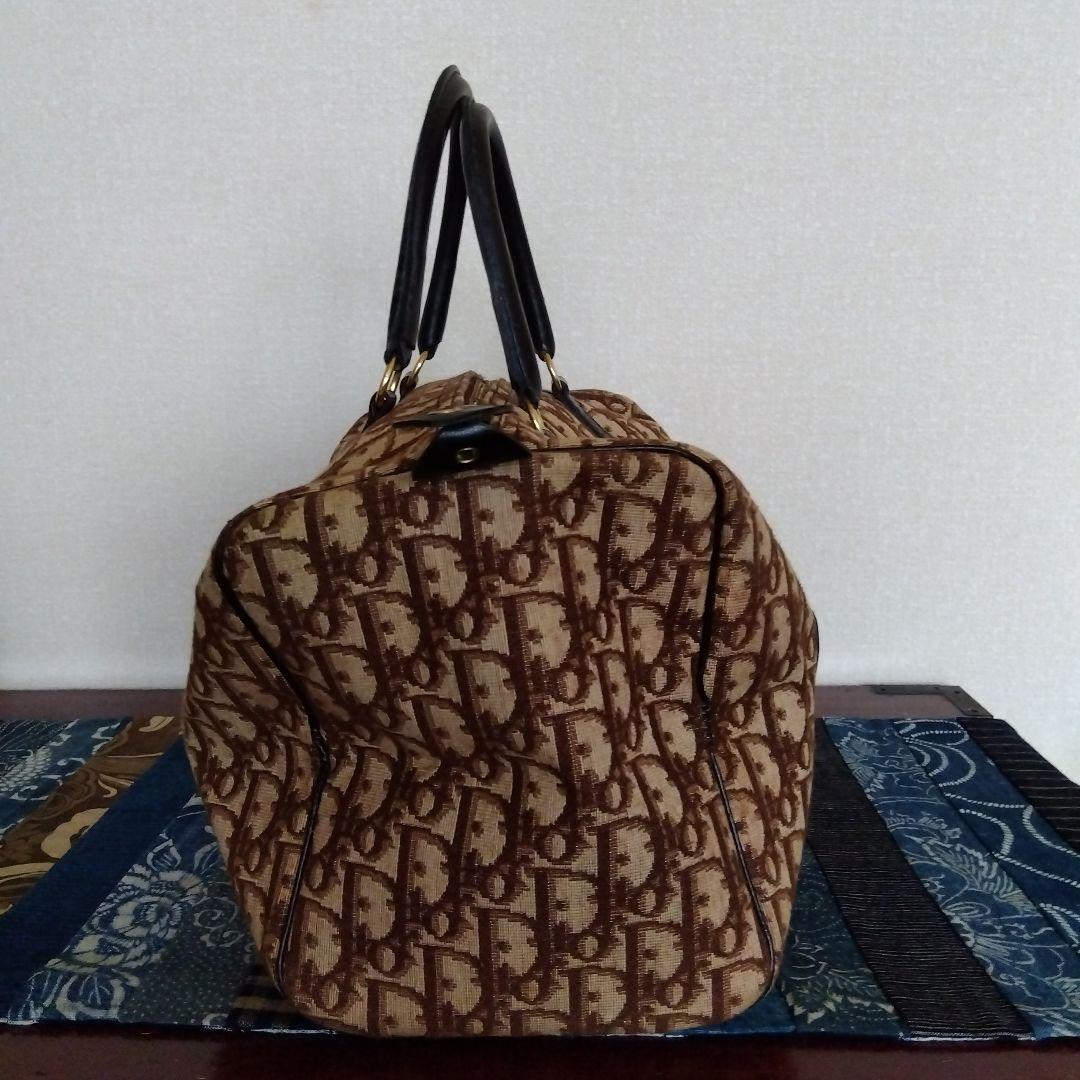 Dior　トロッター　ミニボストンバック　ヴィンテージ　総柄　キャンバス地