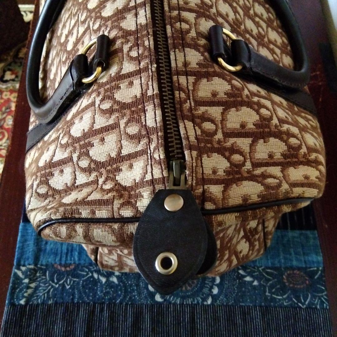 Dior　トロッター　ミニボストンバック　ヴィンテージ　総柄　キャンバス地