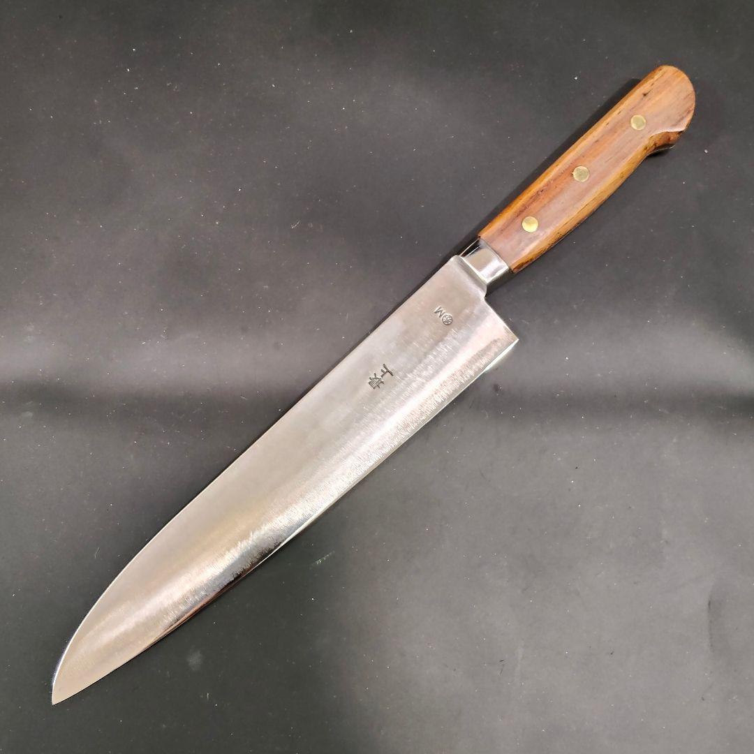 築地 正本 牛刀 最上 最高級炭素鋼 M 秀 24cm 包丁 研ぎ済み