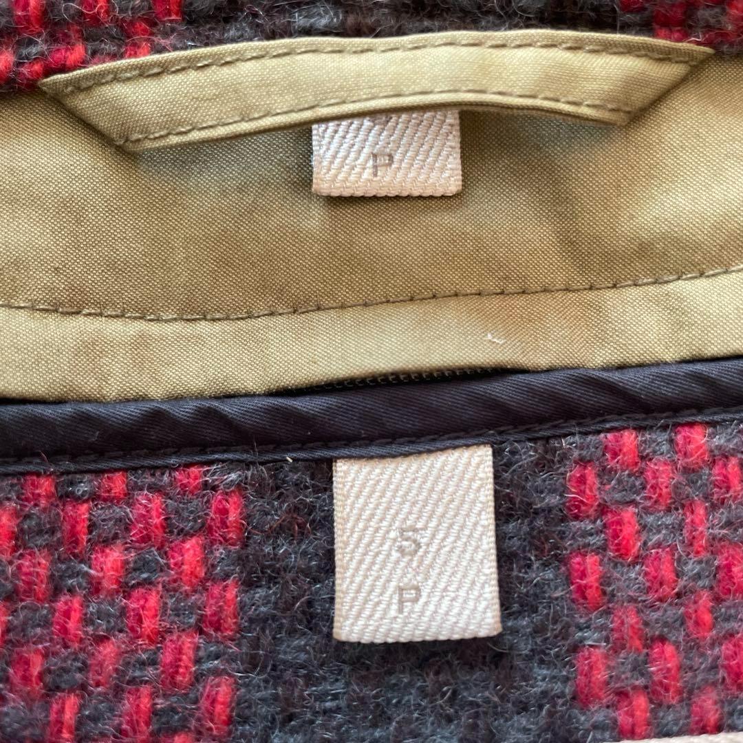 バーバリー ブリット ライナー付 コート モッズコート チェック カーキ n3b