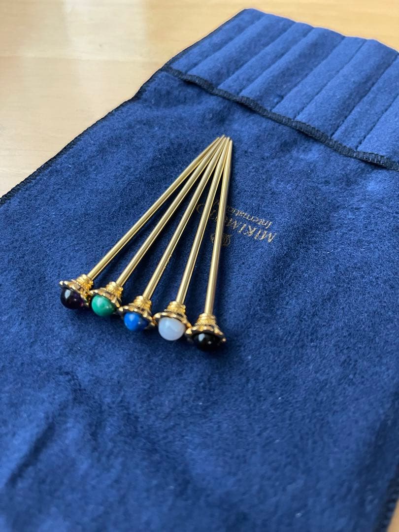 MIKIMOTO 半貴石付き フルーツピック