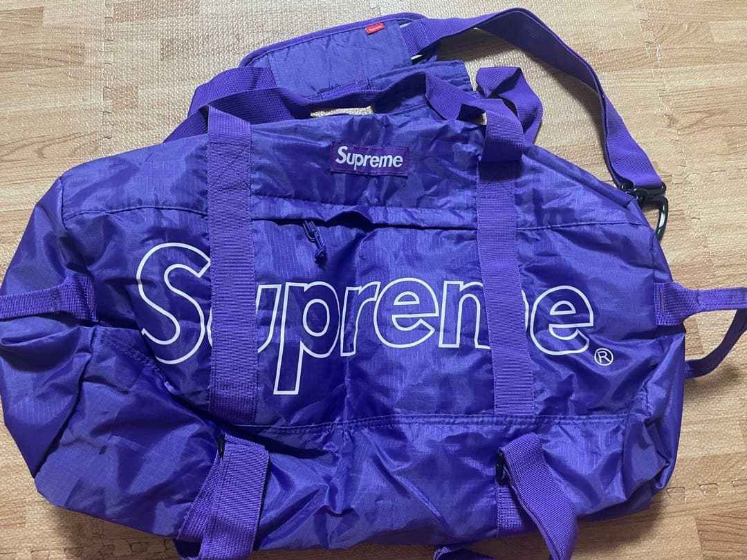 Supreme パープル ボストンバッグ