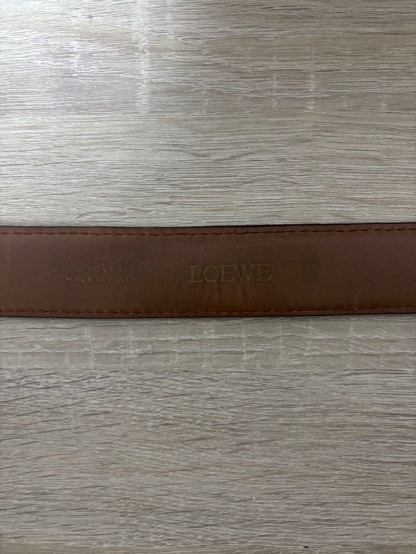 【値下げ可】超美品　LOEWE ブラウン レザーベルト archive