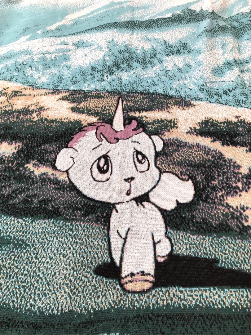 【美品】ウニコ unico ユニコ ブランケット 手塚治虫 グリーン インテリア