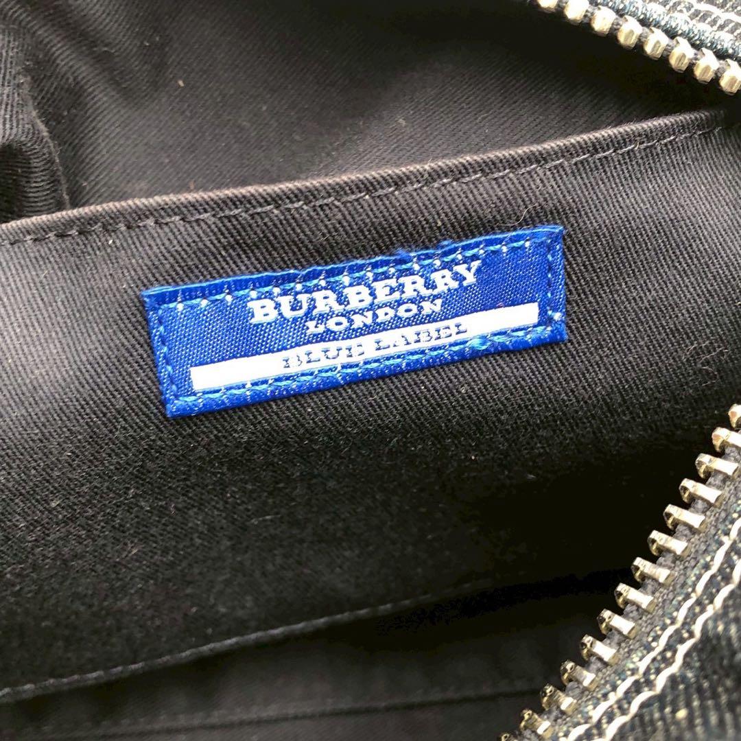 希少◎デニム◎Burberry BLUE LABEL デニム ミニボストンバック