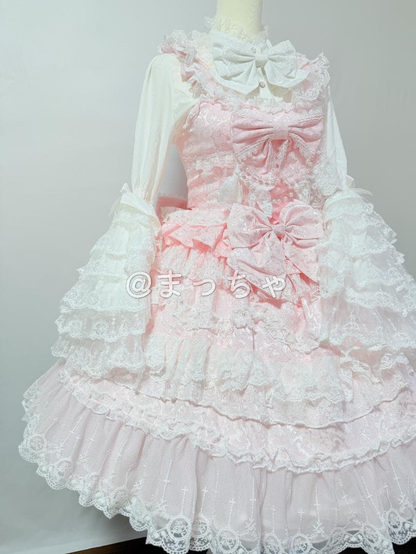 【Han Girl】Love and Heart ロリィタドレスセット ピンク