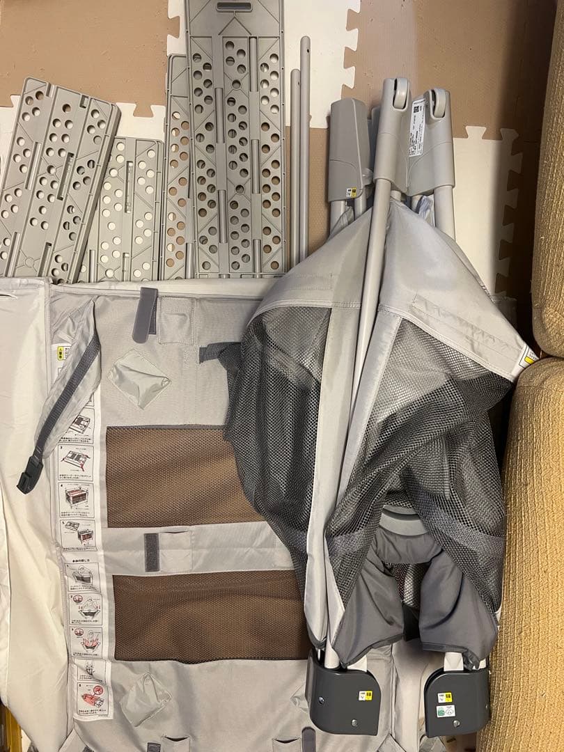 【kono様】ココネルエアーAB グレーベアー／ベビーミニ布団セット