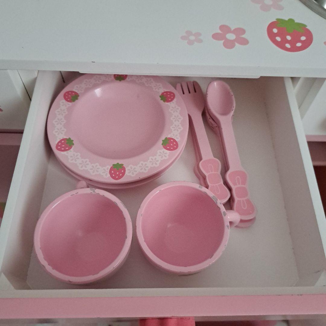 マザーガーデンおままごとキッチンとスィートカフェリボンのセット