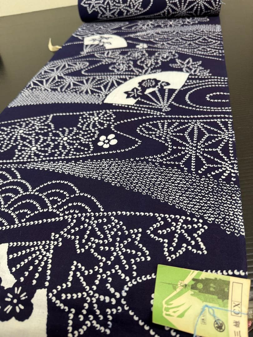 239)浴衣　反物　5点セット　綿100% 全て一着分　着尺