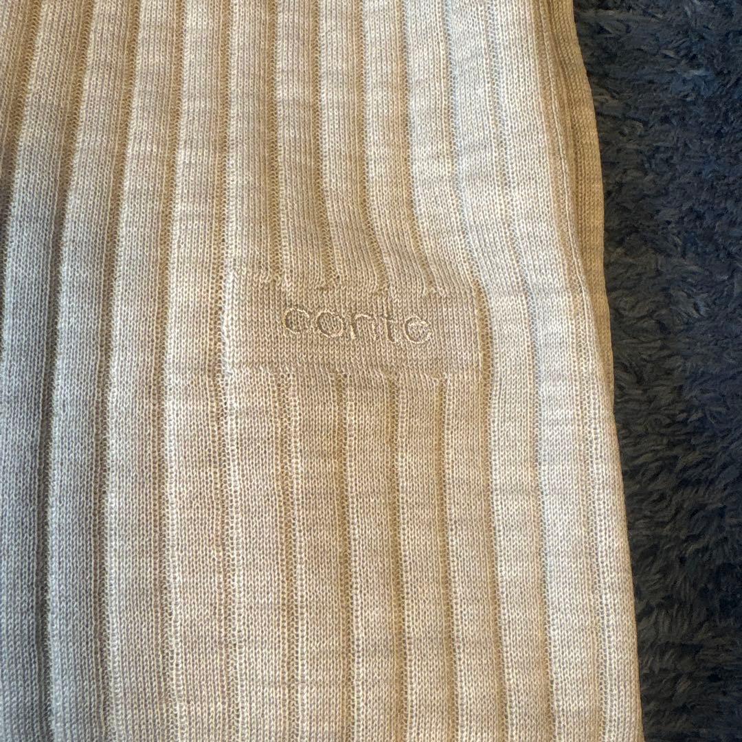 ＜conte＞シアー リブ クルーネックニット