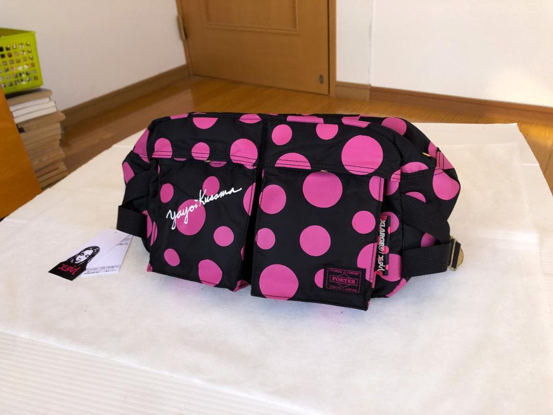 激美品　ポーター　草間彌生　ウエスト　ポーチ　ボディー　バッグ　タンカー　旅行