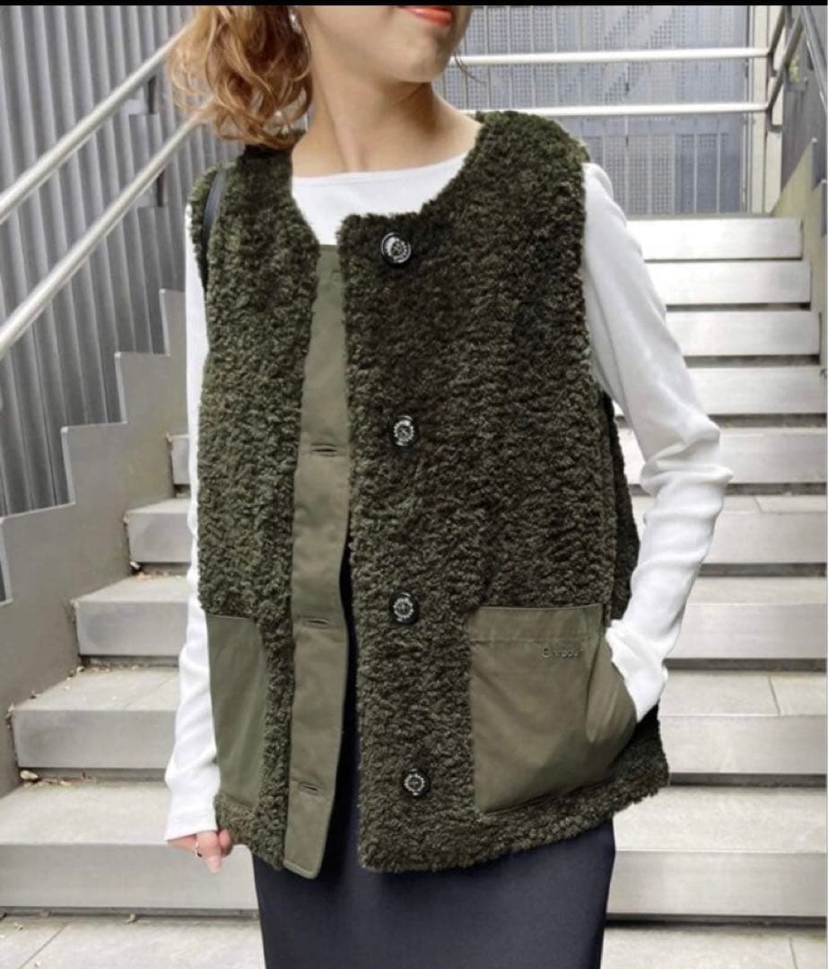 【未使用】スピックアンドスパン バブアー kintra liner ボアベスト