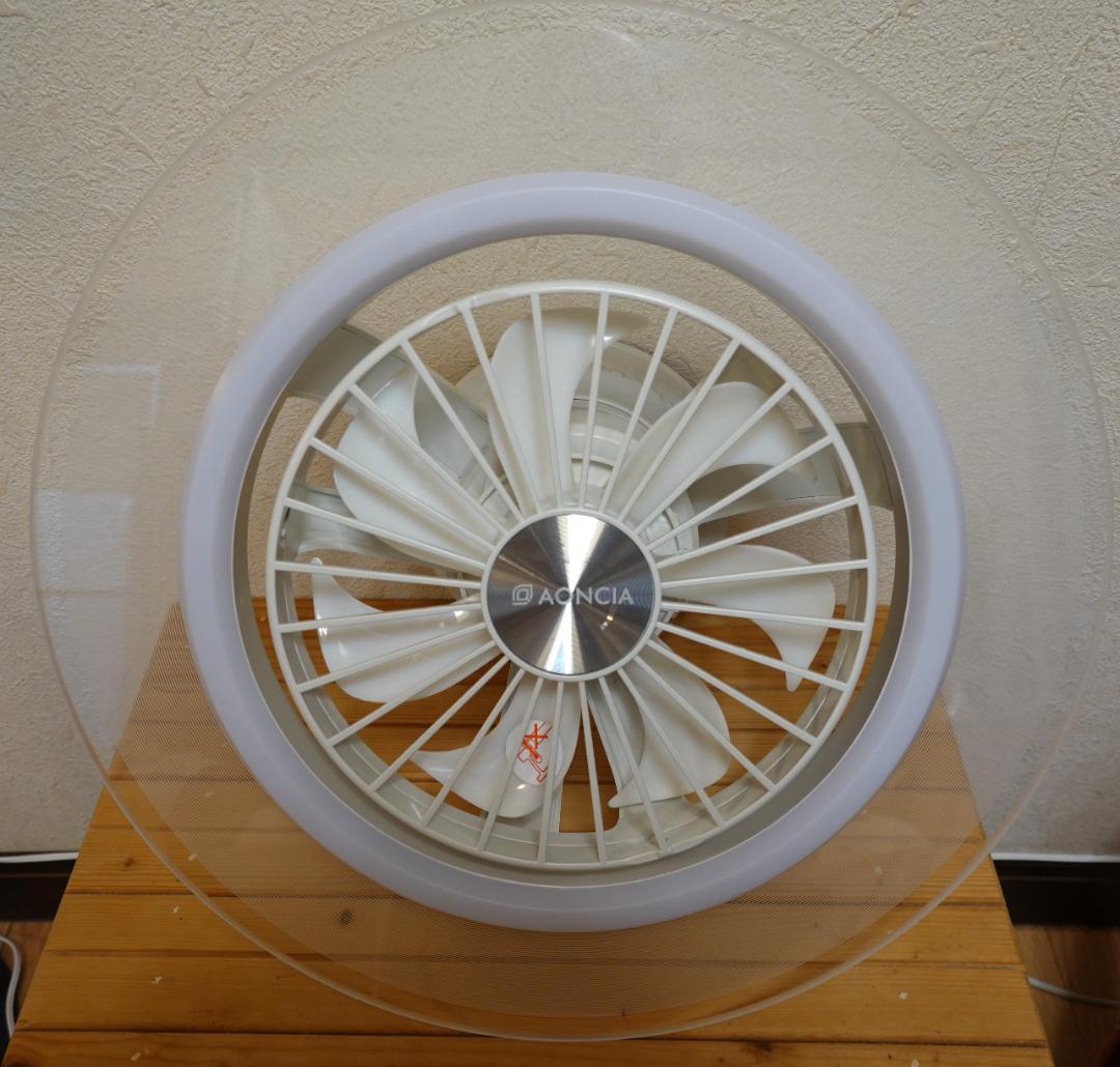 美品 AONCIA Luma Flow 第二弾 スイング式シーリングファンライト