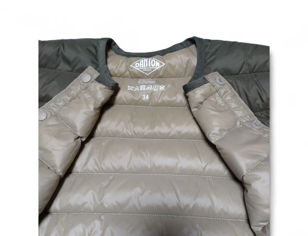 DANTON ダントン インナーダウンジャケット　オリーブ　34