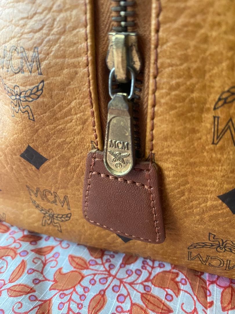 MCM ボストンバッグ 中型 ブラウン