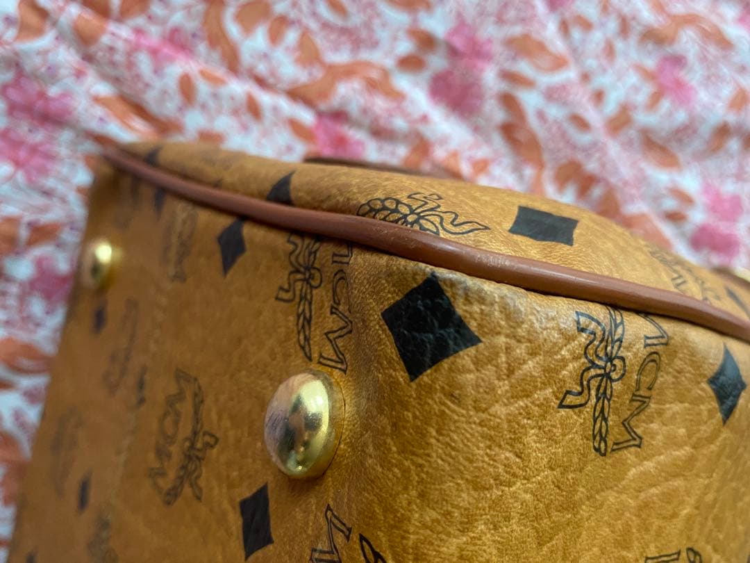 MCM ボストンバッグ 中型 ブラウン