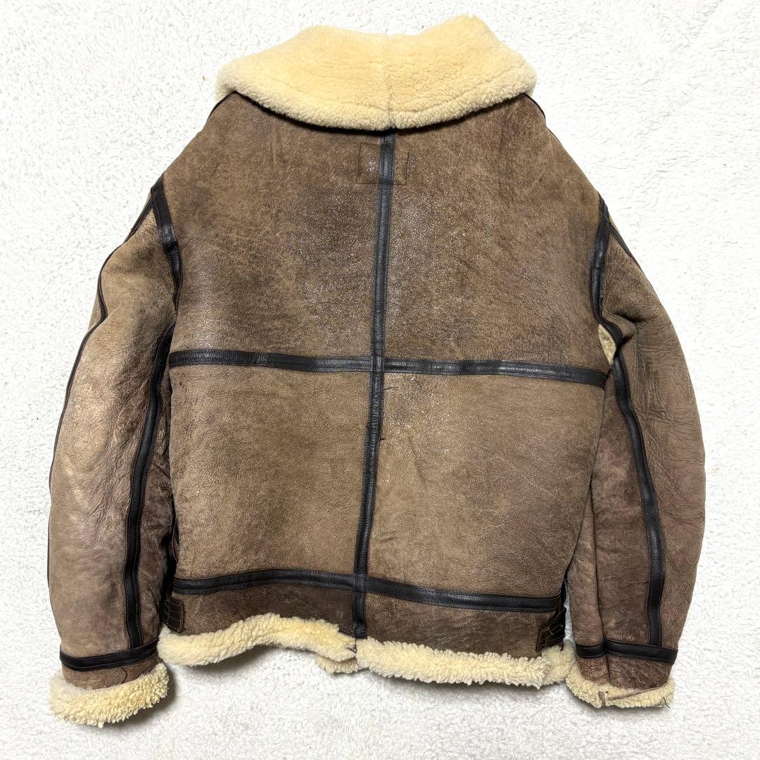 AVIREX B-3 フライトジャケット ムートン 羊革 USA製 38