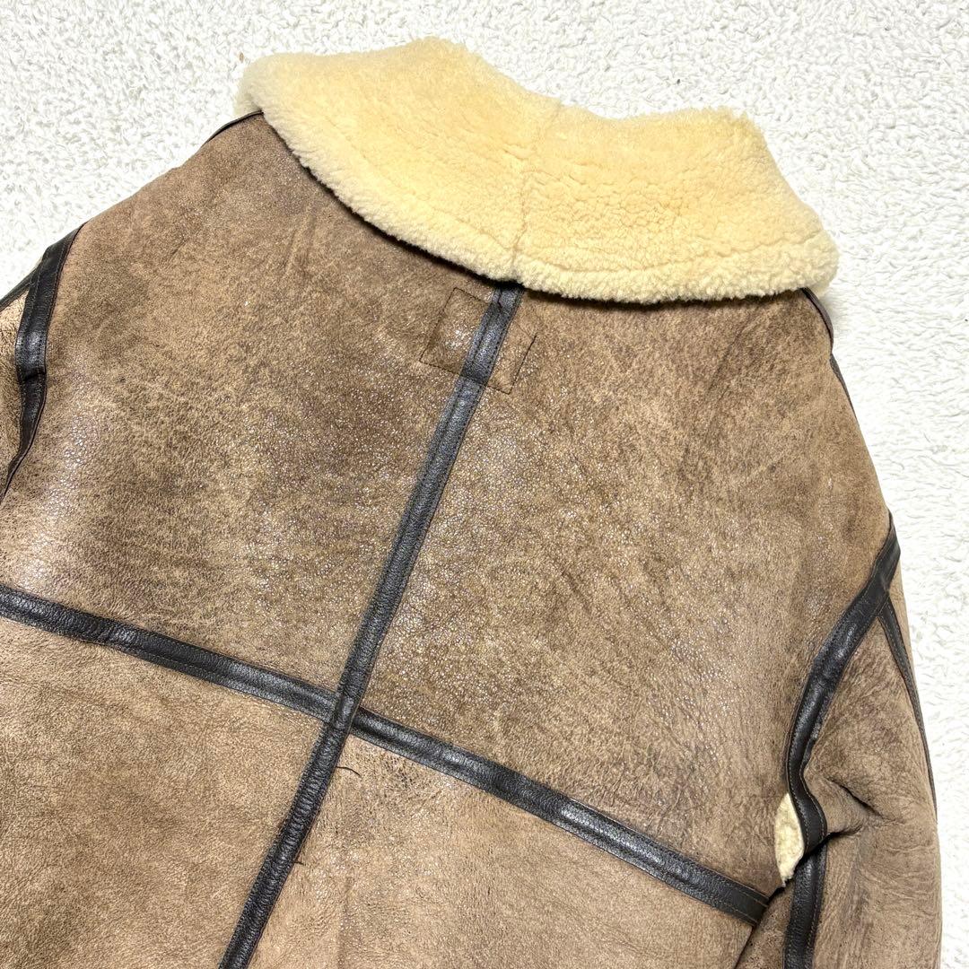 AVIREX B-3 フライトジャケット ムートン 羊革 USA製 38