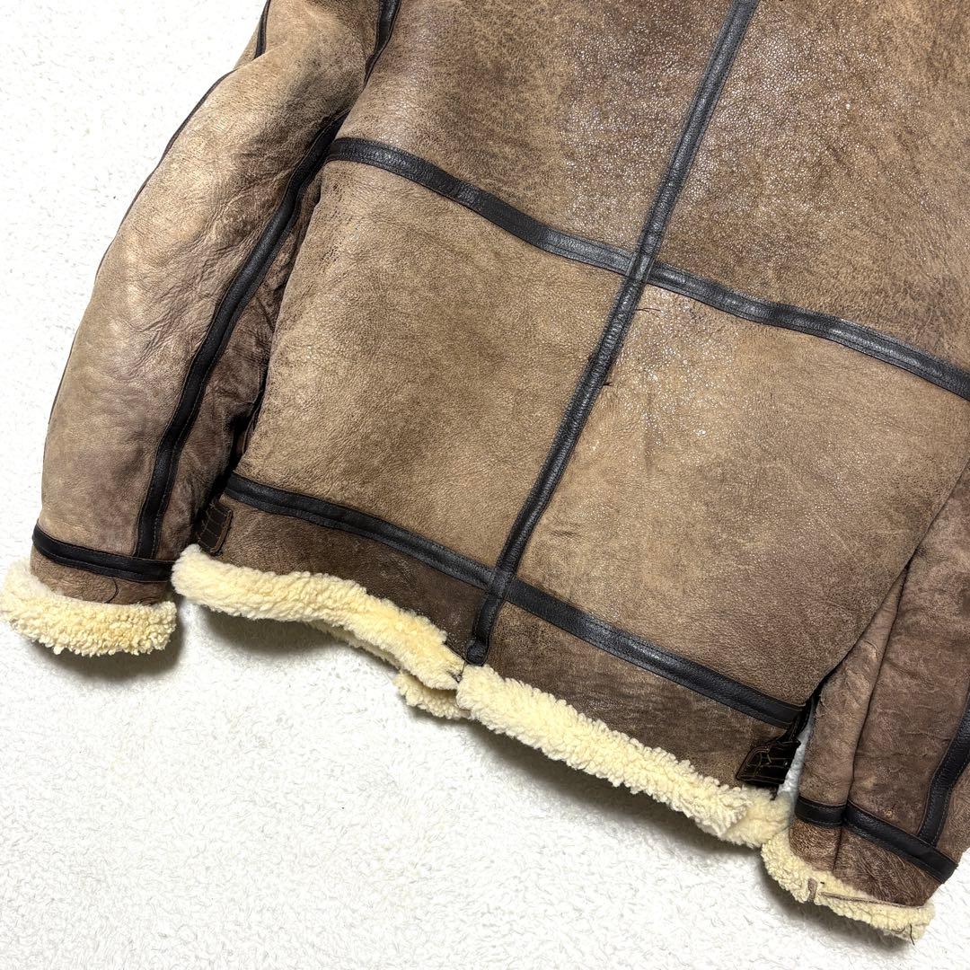AVIREX B-3 フライトジャケット ムートン 羊革 USA製 38