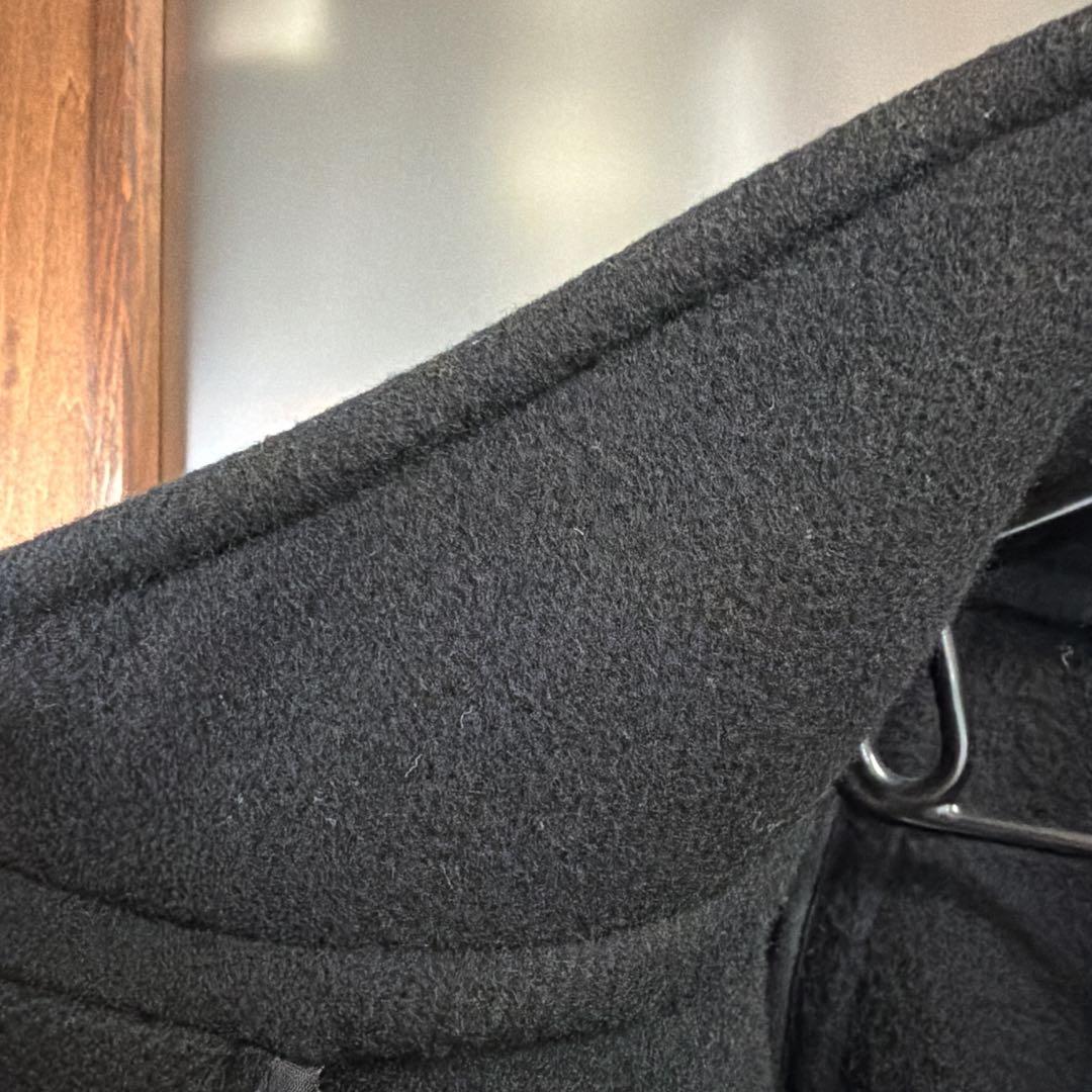 HYKE ハイクDOUBLE FACE DUFFLE JACKET ネイビー1