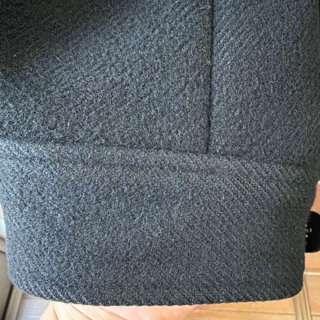 HYKE ハイクDOUBLE FACE DUFFLE JACKET ネイビー1