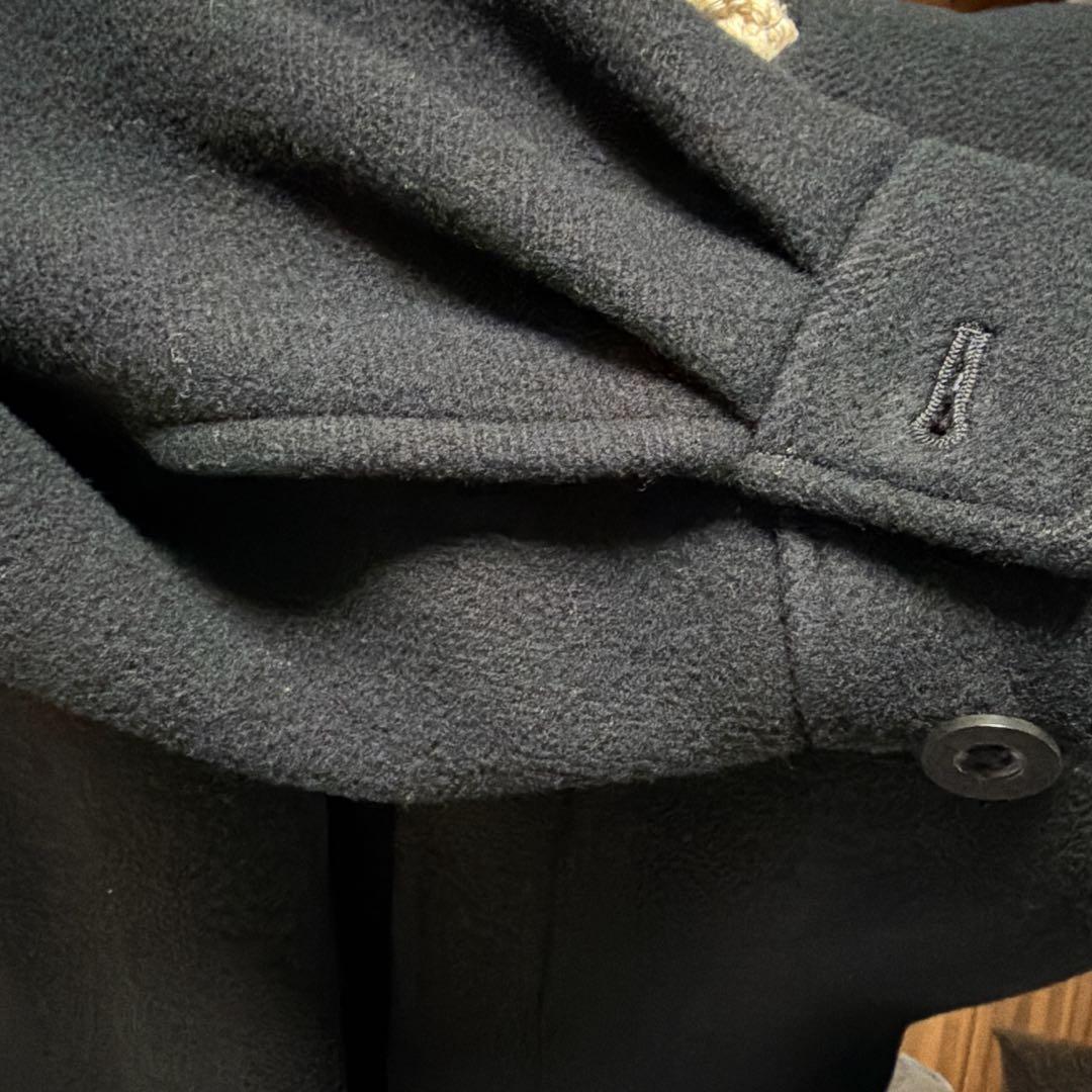 HYKE ハイクDOUBLE FACE DUFFLE JACKET ネイビー1