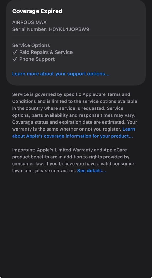 【正規品】AirPods Max スペースグレイ 本体 元箱と新品充電器付き