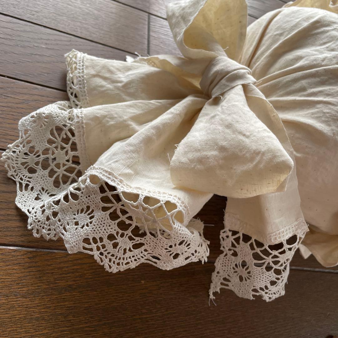 フランスアンティークシーツ　ファブリックのリメイク