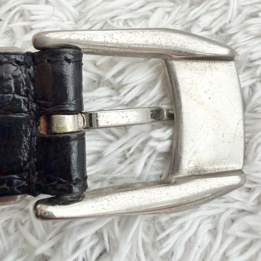 ジャンニヴェルサーチ 3連 メデューサ ベルト ブラック シルバー