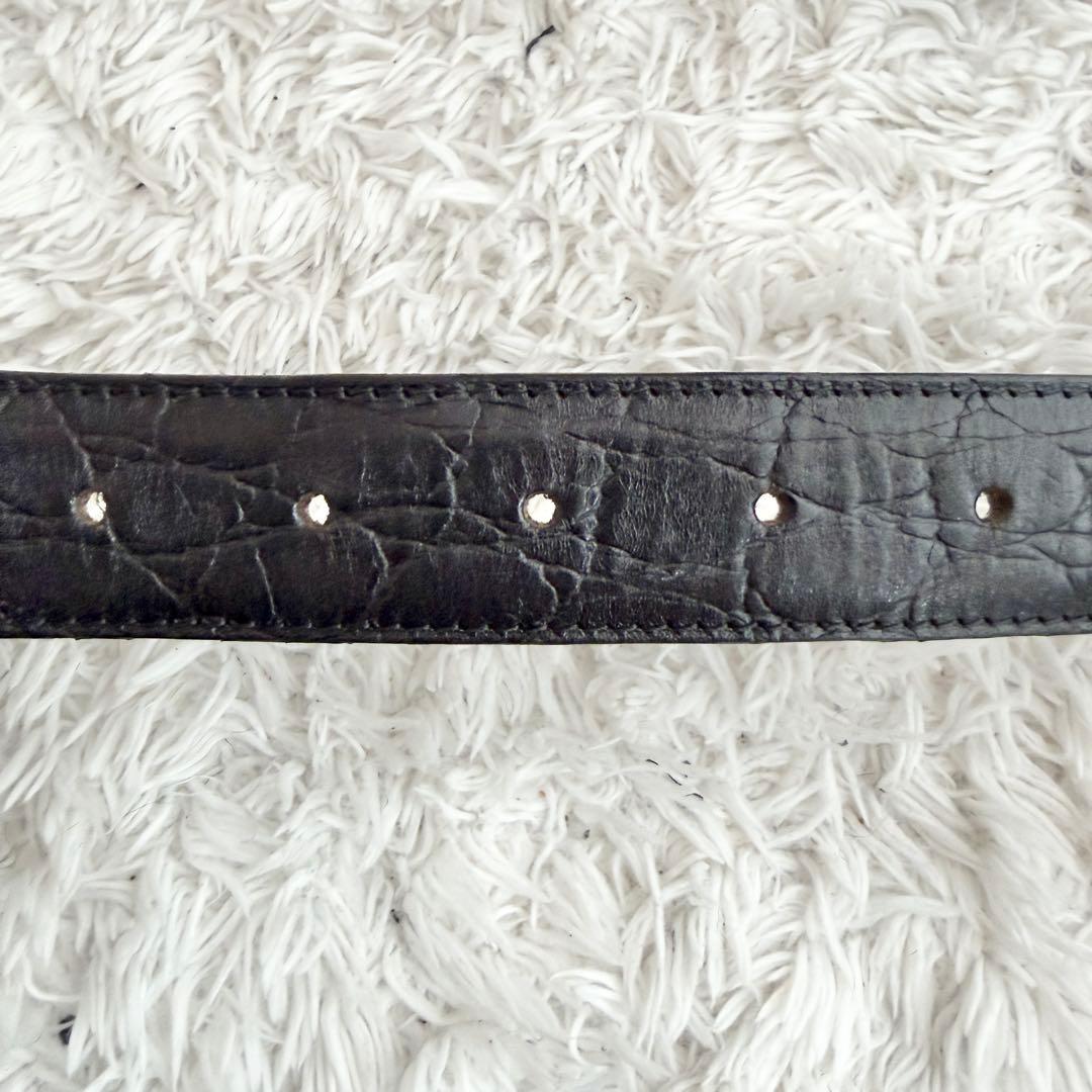 ジャンニヴェルサーチ 3連 メデューサ ベルト ブラック シルバー