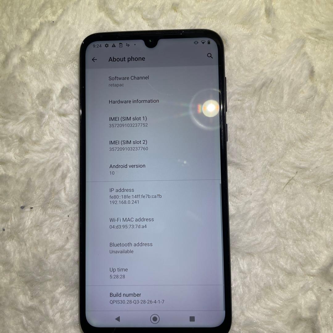 Motorola G8 plus SIMフリー