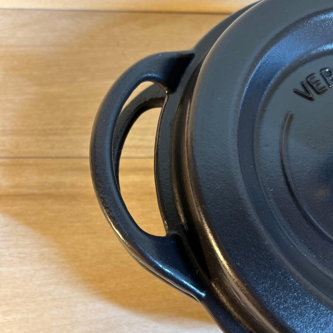 バーミキュラ　オーブンポットラウンド　22cm ブラック　両手鍋　鍋