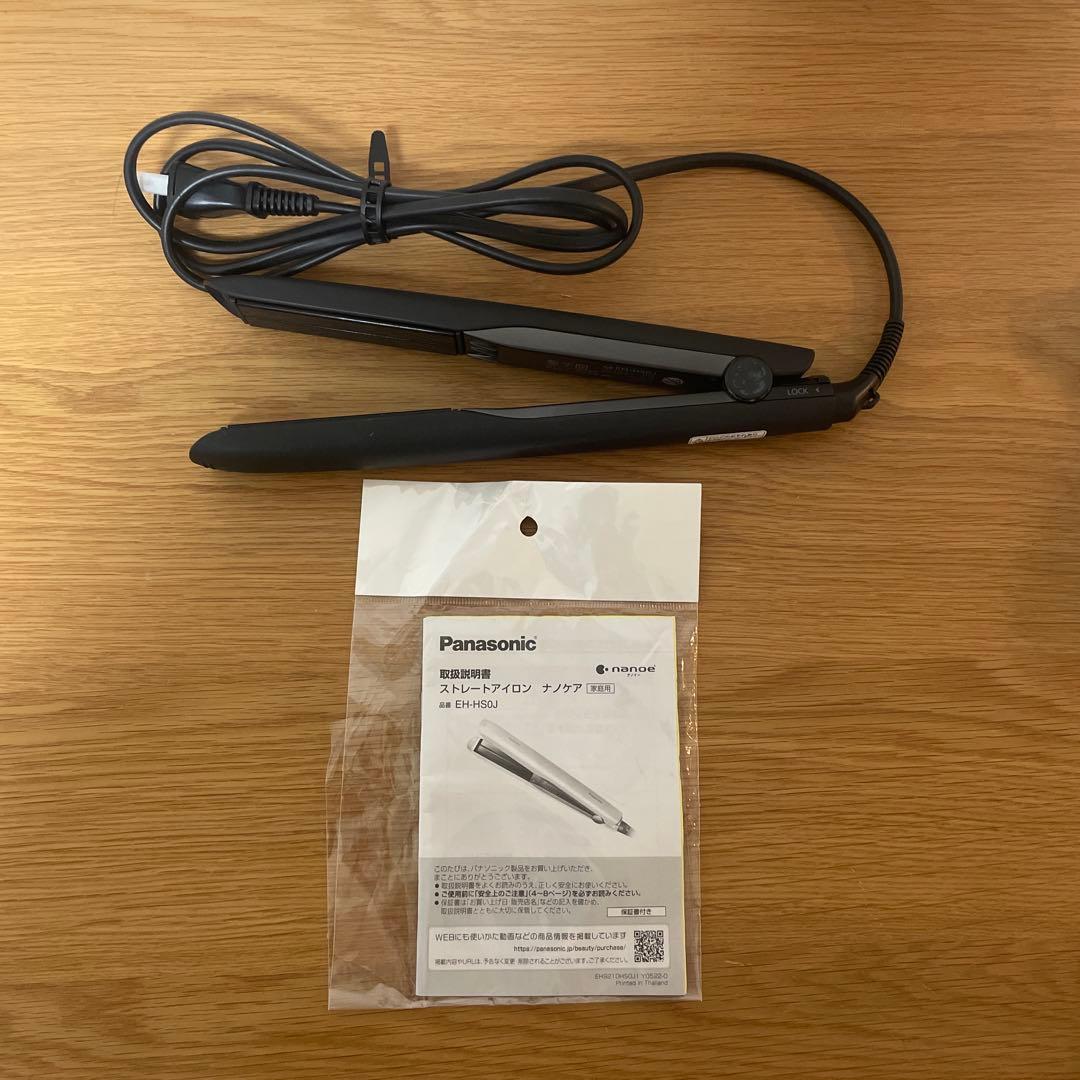 Panasonic EH-HS0J ナノケア ストレートアイロン黑