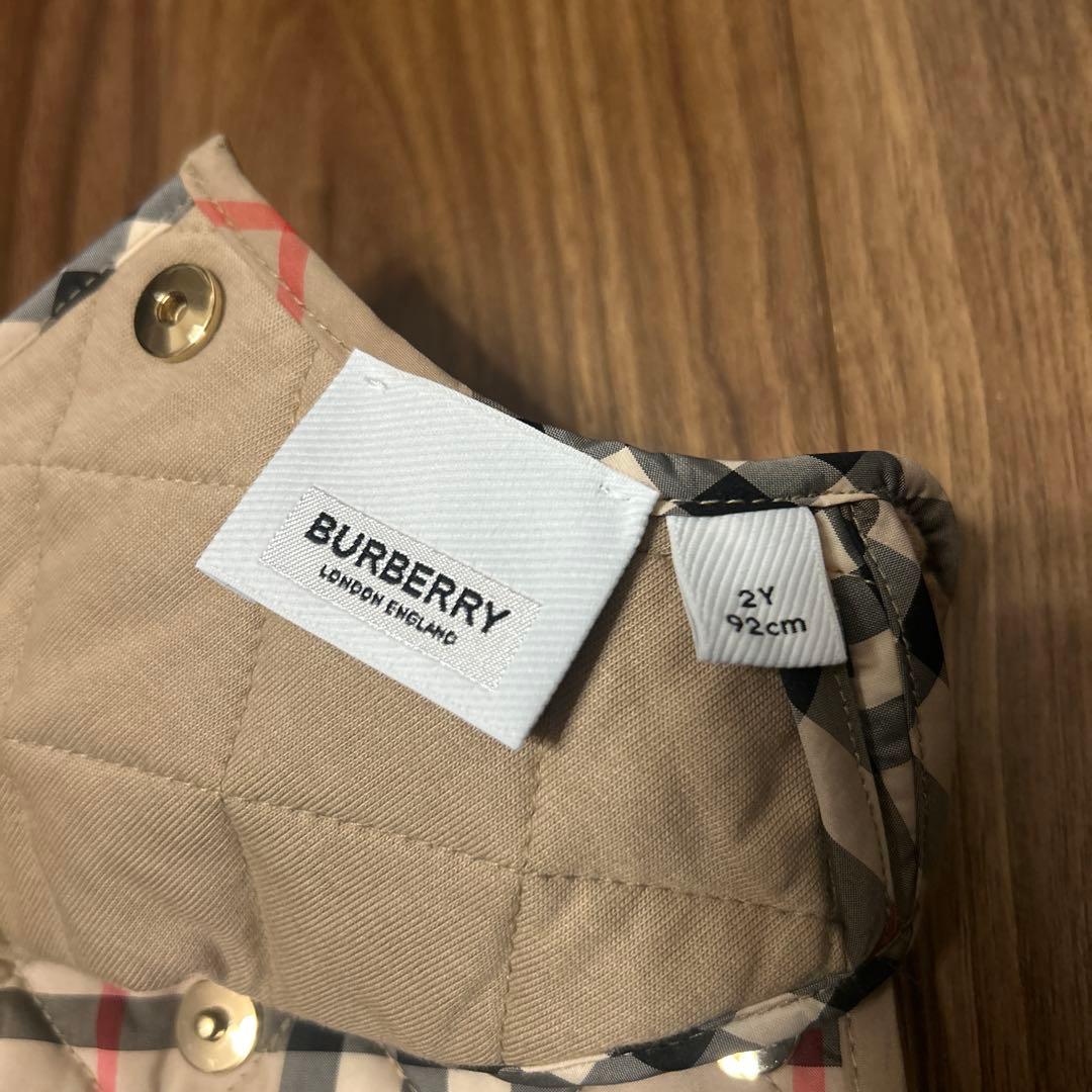 美品　BURBERRY チェック柄 ジャンバースカート　92cm