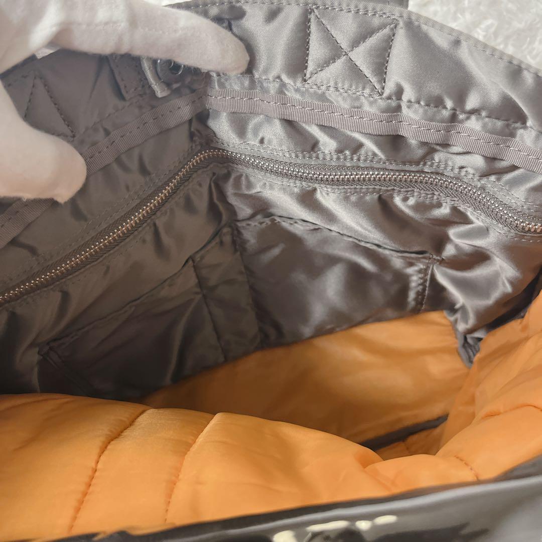 ポーター タンカー シルバーグレー トートバッグ A4 肩がけ 大容量